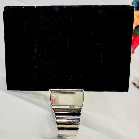 Cutest Vintage Northlight Snowman Stocking Holder w/ Silver Base - Picture 4 of 4